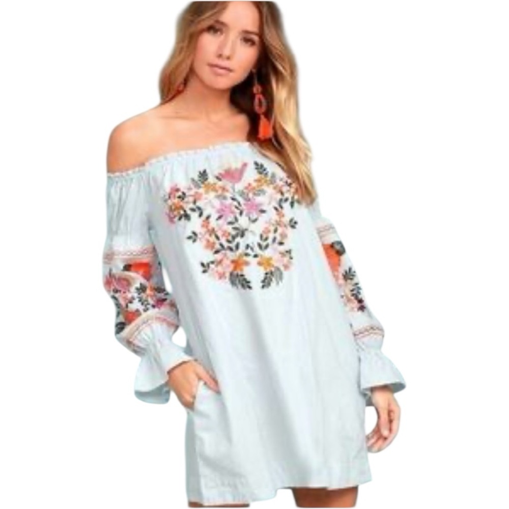 Free People Fleur De Jour Embroidered Dress - Picture 13 of 14